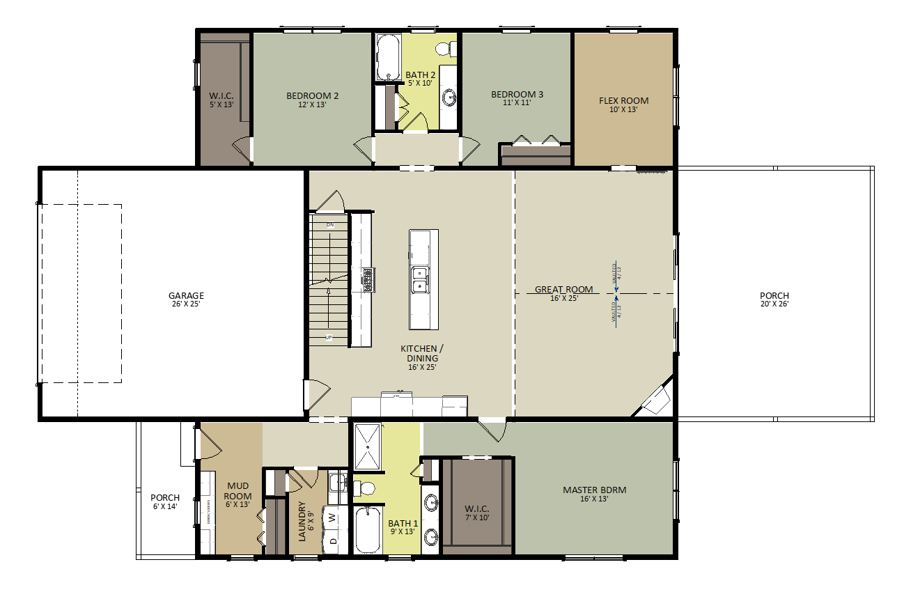 Northfield First Floor Floor Plan